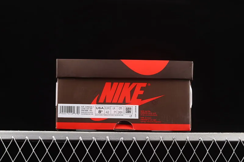 All categories Air Jordan Jordan series basketball shoes Air Jordan 1 Low Travis Scott x Air Jordan 1 Low AJ1 Joe 1 black and white red inverted low-top cultural sneakers DM7866-140